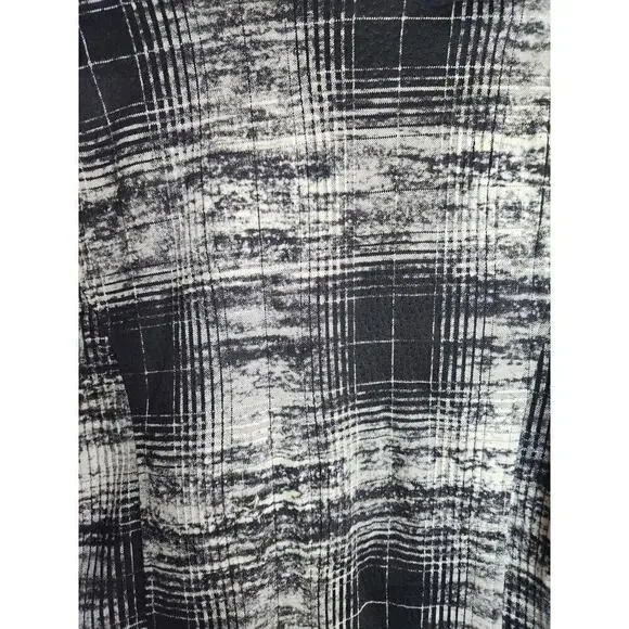 Comfy USA sweater jacket/shacket Sz M Pockets career office classic black gray - Picture 5 of 9